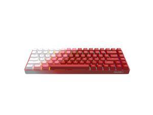 Dareu A84 china-red Tri-mode Connection 100% Hotswap RGB LED Backlit Mechanical Gaming Keyboard With Customized TTC Flame Red Switch