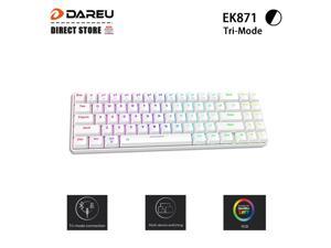 Dareu EK871 Tri-mode Connection 100% Hotswap 71 Key Mechanical Gaming Keyboard for PC,Notebook,Tablet,Phone PBT Keycap Type-C