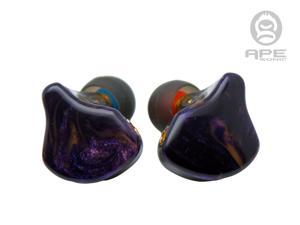 ApeSonic Rain-Purple ( Industry Package, Only Earbuds, no cable ) : Hybrid Balanced Armature & Dynamic Drivers, High Resolution , Synthetic Resin Shell, Hi-Fi & Premium Sound