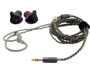 ApeSonic Rain-Purple (In Ear Earbuds ): Hybrid Balanced Armature & Dynamic Drivers, High Resolution, Synthetic Resin Shell, MMCX Connect - Cable Changeable, Hi-Fi & Premium Sound, Purple-Crystal Color ApeSonic Rain-Purple (In Ear Earbuds ): Hybrid Balanced Armature & Dynamic Drivers, High Resolution, Synthetic Resin Shell, MMCX Connect - Cable Changeable, Hi-Fi & Premium Sound, Purple-Crystal Color