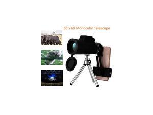 50 x 60 Monocular Telescope, High Powered Monocular with Phone Clip and Tripod- Waterproof Optical Glasses-Ideal for Hunting, Travel, Birdwatching and Hiking 50 x 60 Monocular Telescope, High Powered Monocular with Phone Clip and Tripod- Waterproof Optical Glasses-Ideal for Hunting, Travel, Birdwatching and Hiking