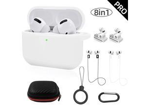 AirPods Pro Case Apple AirPods Pro Soft Silicone Accessories 8 in 1 Kit AirPods Pro Shockproof Protective Cover with StrapRingWatch Band HolderKeychainCarrying BoxWhite AirPods Pro Case Apple AirPods Pro Soft Silicone Accessories 8 in 1 Kit AirPods Pro Shockproof Protective Cover with StrapRingWatch Band HolderKeychainCarrying BoxWhite