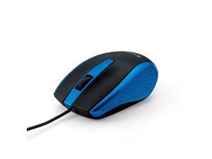 Optical Mouse Wired with USB Accessibility Mac PC Compatible Blue 99743 Optical Mouse Wired with USB Accessibility Mac PC Compatible Blue 99743