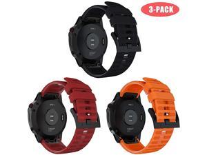 Compatible with Fenix 6 Watch Band 22mm Quick Fit Soft Silicone Replacement Strap Sport Band for Fenix 6Fenix 6 ProFenix 5Fenix 5 PlusForerunner 935945Approach S60Quatix 5 Smartwatches