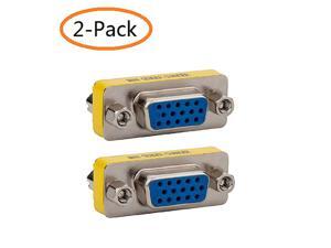 VGA SVGA 15 Connector AdapterDB HD 15Pin VGA SVGA KVM Female to Female Mini Gender Changer Coupler Adapter 2Pack VGA SVGA 15 Connector AdapterDB HD 15Pin VGA SVGA KVM Female to Female Mini Gender Changer Coupler Adapter 2Pack