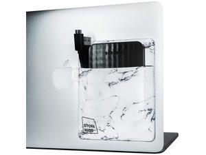 Laptop Organizer Pocket Holder for External Hard Drive by | Laptop Accessories | Modern Storage Organizers for Battery Pack Wireless Mouse Cables Earphones and Pen White Marble Laptop Organizer Pocket Holder for External Hard Drive by | Laptop Accessories | Modern Storage Organizers for Battery Pack Wireless Mouse Cables Earphones and Pen White Marble