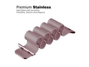 Compatible for Apple Watch Band 38mm40mm 42mm44mm Stainless Steel Loop Magnetic Band Compatible with Iwatch Series 54321 Rose Pink 38mm40mm Compatible for Apple Watch Band 38mm40mm 42mm44mm Stainless Steel Loop Magnetic Band Compatible with Iwatch Series 54321 Rose Pink 38mm40mm