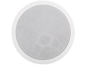 MC80 2Way InCeiling 8 Speaker Single | Dynamic BuiltIn Audio | Perfect for Humid IndoorEnclosed Areas | Bathrooms Kitchens PatiosWhite