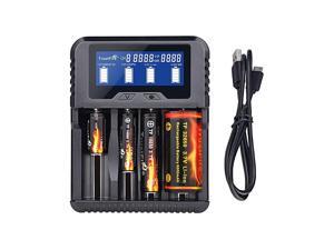 TR020 Household Battery Charger for Liion IMR 18650 18350 26650 32650 NiMH NiCd AA AAA AAAA RCR123A RCR123 and All Kinds of Cylindrical Rechargeable Battery 4 Slots TR020 Household Battery Charger for Liion IMR 18650 18350 26650 32650 NiMH NiCd AA AAA AAAA RCR123A RCR123 and All Kinds of Cylindrical Rechargeable Battery 4 Slots