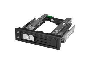 com 5.25" to 3.5" Trayless Hard Drive Hot Swap Bay - Removable Hard Drive Bay for 3.5" SATA/SAS Drives - Aluminum (HSB1SATSASBA) com 5.25" to 3.5" Trayless Hard Drive Hot Swap Bay - Removable Hard Drive Bay for 3.5" SATA/SAS Drives - Aluminum (HSB1SATSASBA)