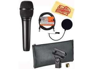 AT2010 Cardioid Condenser Handheld Microphone Bundle with Pop Filter XLR Cable and Austin Bazaar Polishing Cloth AT2010 Cardioid Condenser Handheld Microphone Bundle with Pop Filter XLR Cable and Austin Bazaar Polishing Cloth