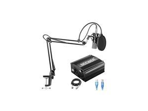 NW700 Condenser Microphone Kit with USB 48V Phantom Power Supply NW35 Suspension Scissor Arm Stand Shock Mount Pop Filter for Home Studio Recording Broadcast YouTube Live PeriscopeBlack NW700 Condenser Microphone Kit with USB 48V Phantom Power Supply NW35 Suspension Scissor Arm Stand Shock Mount Pop Filter for Home Studio Recording Broadcast YouTube Live PeriscopeBlack