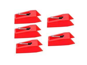 5 Pcs Diamond Stylus Ceramic Replacement Phonograph Record Player Turntable Needle 5 Pcs Diamond Stylus Ceramic Replacement Phonograph Record Player Turntable Needle