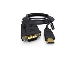 HDMI to VGA Adapter Cable 6ft18m GoldPlated 1080P HDMI Male to VGA Male Active Video Converter Cord Support Notebook PC DVD Player Laptop TV Projector Monitor Etc HDMI to VGA Adapter Cable 6ft18m GoldPlated 1080P HDMI Male to VGA Male Active Video Converter Cord Support Notebook PC DVD Player Laptop TV Projector Monitor Etc