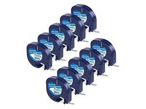 Compatible Label Tape 3 Pack Replace Dymo LetraTag Refills 91201 (91221 59422 S0721610), Plastic Tape Black on White for Dymo Label Makers LetraTag Plus LT100H LT100T QX50, 1/2 Inch x 13 Feet Compatible Label Tape 3 Pack Replace Dymo LetraTag Refills 91201 (91221 59422 S0721610), Plastic Tape Black on White for Dymo Label Makers LetraTag Plus LT100H LT100T QX50, 1/2 Inch x 13 Feet