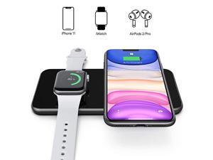 Charger 2 in 1 Dual Charging Pad Compatible for iPhone 1212 ProSE1111 ProXS MaxXRXSX88P Galaxy S20Note10S10S9S8Note 8 iWatch 6SE543 Airpods 2Pro Charger 2 in 1 Dual Charging Pad Compatible for iPhone 1212 ProSE1111 ProXS MaxXRXSX88P Galaxy S20Note10S10S9S8Note 8 iWatch 6SE543 Airpods 2Pro
