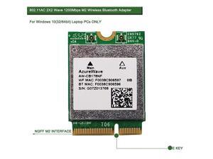 Network Adapter for LaptopMarvell AVASTAR AC Network Controller NGFF M2 2230 WiFi Card80211AC 2x2 MIMO24GHz 300Mbps or 5GHz 867Mbps and Bluetooth 42AWCB178NF Network Adapter for LaptopMarvell AVASTAR AC Network Controller NGFF M2 2230 WiFi Card80211AC 2x2 MIMO24GHz 300Mbps or 5GHz 867Mbps and Bluetooth 42AWCB178NF