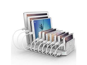 iPad Charging Station 96W 10Port USB Charging Station Multiple Device USB Charger with Smart IC Tech Organizer Stand for iPhone X Xs Max876 Samsung Google Nexus LG Tablets White iPad Charging Station 96W 10Port USB Charging Station Multiple Device USB Charger with Smart IC Tech Organizer Stand for iPhone X Xs Max876 Samsung Google Nexus LG Tablets White