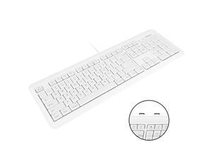 Full Size USB Wired Computer Keyboard with BuiltIn 2Port USB Hub Perfect for your Mouse 16 Apple Shortcut Keys for Mac OS Apple iMac Mac Mini Macbook ProAir XKEYHUB Full Size USB Wired Computer Keyboard with BuiltIn 2Port USB Hub Perfect for your Mouse 16 Apple Shortcut Keys for Mac OS Apple iMac Mac Mini Macbook ProAir XKEYHUB