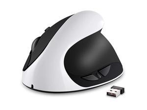 Vertical Mouse Rechargeable 24G Wireless Ergonomic Mice with USB Receiver 6 Buttons and 3 Adjustable DPI 80012001600 White Vertical Mouse Rechargeable 24G Wireless Ergonomic Mice with USB Receiver 6 Buttons and 3 Adjustable DPI 80012001600 White
