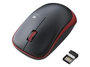 Wireless 3 Button Mouse IR Sensor Symmetric DesignPower SavingRedMIR07DRRD Wireless 3 Button Mouse IR Sensor Symmetric DesignPower SavingRedMIR07DRRD