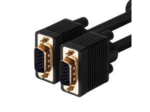 VGA Cable 50Ft VGA to VGA Cable Cord SVGA HD15 Male to Male Monitor Cable Cord Compatible with PC Laptop HDTV Display Projectors and More50Ft15M VGA Cable 50Ft VGA to VGA Cable Cord SVGA HD15 Male to Male Monitor Cable Cord Compatible with PC Laptop HDTV Display Projectors and More50Ft15M