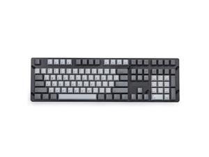 PBT Keycaps 108 Key Cherry Profile Keycap Set Dyesubbed for 6187104108 MX Switches Mechanical Gaming Keyboard Grey Combo