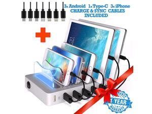 6 USB Charging Station for Multiple Devices Fast Multiple USB Charger Multi Port Hub Charging Organizer Dock Smart Cell Phone Docking Station iPhone Compatible Charger LED NoBuzz 6 USB Charging Station for Multiple Devices Fast Multiple USB Charger Multi Port Hub Charging Organizer Dock Smart Cell Phone Docking Station iPhone Compatible Charger LED NoBuzz