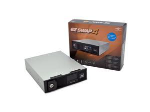 EZ Swap 4 35Inch Aluminum Removable Trayless SATA Hard Drive Rack with LCD and Fan MRK401STBK Black EZ Swap 4 35Inch Aluminum Removable Trayless SATA Hard Drive Rack with LCD and Fan MRK401STBK Black