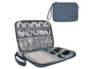 Small Electronic Organizer Travel Cable Bag Portable Tech Accessories Case for Phone Cord Charger Hard Drives Gadgets Navy Blue Small Electronic Organizer Travel Cable Bag Portable Tech Accessories Case for Phone Cord Charger Hard Drives Gadgets Navy Blue