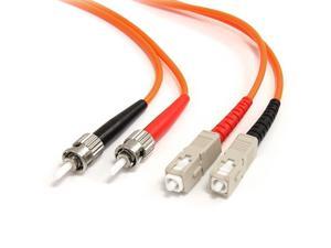 com 3m Fiber Optic Cable - Multimode Duplex 62.5/125 - LSZH - ST/SC - OM1 - ST to SC Fiber Patch Cable (FIBSTSC3)