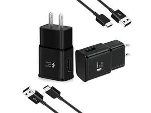 Wall Charger Adaptive Fast Charger Kit for Samsung Galaxy Note 8910 Galaxy S8S8+S9S9+S10S10+S10E Type C True Digital Adaptive Fast Charging 2 x Wall Charge 2 x TypeC Cable Black Wall Charger Adaptive Fast Charger Kit for Samsung Galaxy Note 8910 Galaxy S8S8+S9S9+S10S10+S10E Type C True Digital Adaptive Fast Charging 2 x Wall Charge 2 x TypeC Cable Black