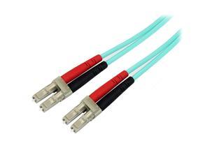 com 1m Fiber Optic Cable 10 Gb Aqua Multimode Duplex 50125 LSZH LCLC OM3 LC to LC Fiber Patch Cable A50FBLCLC1