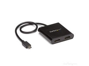 com 2-Port Multi Monitor Adapter - USB-C to 2x HDMI Video Splitter - USB Type-C to HDMI MST Hub - Dual 4K 30Hz or 1080p 60Hz - Thunderbolt 3 Compatible - Windows Only (MSTCDP122HD) com 2-Port Multi Monitor Adapter - USB-C to 2x HDMI Video Splitter - USB Type-C to HDMI MST Hub - Dual 4K 30Hz or 1080p 60Hz - Thunderbolt 3 Compatible - Windows Only (MSTCDP122HD)