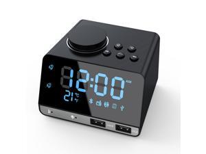 Alarm Clock Radio Bluetooth Speaker Dual Alarm Clocks with Dual USB Charging Port Alarm Clock Radio Bluetooth Speaker Dual Alarm Clocks with Dual USB Charging Port