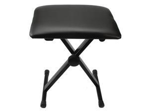 Adjustable Folding Piano Bench Stool Seat Black Adjustable Folding Piano Bench Stool Seat Black