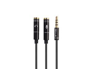 3.5mm Headset Adapter Y Splitter Jack Cable with Separate Microphone and Audio Headphone 3.5mm Headset Adapter Y Splitter Jack Cable with Separate Microphone and Audio Headphone