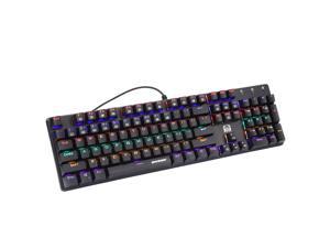 104 Keys Mechanical Keyboard Multicolor Backlight Gaming Keyboard for PC Gamers