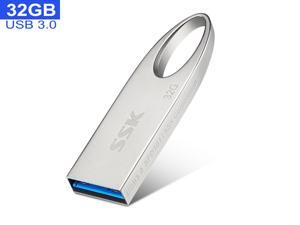 SSK 32GB USB 3.0 Flash Drive,Metal Shell USB 3.1 Flash Drive High Speed U Disk Memory Stick Applicable to Laptop,Smart TV,Desktop Computer,Car Speaker and more SSK 32GB USB 3.0 Flash Drive,Metal Shell USB 3.1 Flash Drive High Speed U Disk Memory Stick Applicable to Laptop,Smart TV,Desktop Computer,Car Speaker and more