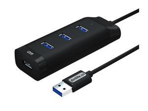 DM 4 Ports USB 3.0 Hub, High Speed USB Hub with 3.93 ft Extended Cable Support Charging, Plug and play, Compatible with MacBook, Mac Pro, Laptop, Surface Pro, XPS notebook, Flash Drive, Mobile HDD