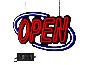 Vevor 60w 31.5x15.7 Inch Neon Open Sign Led Bright Light Led Horizontal Hanging Chain Vevor 60w 31.5x15.7 Inch Neon Open Sign Led Bright Light Led Horizontal Hanging Chain