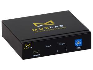 MuxLab 1x2 HDMI Splitter 1 in 2 Out | Supports 4K@60HZ HDR, HDMI 2.0, HDCP 2.2 | for PS4 PS3 Blu-Ray Player HDTV (1 Source to 2 Displays, for Dual Duplicate Monitors) MuxLab 1x2 HDMI Splitter 1 in 2 Out | Supports 4K@60HZ HDR, HDMI 2.0, HDCP 2.2 | for PS4 PS3 Blu-Ray Player HDTV (1 Source to 2 Displays, for Dual Duplicate Monitors)