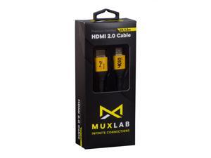 MuxLab Certified HDMI 2.0 Cable 6 Foot | Premium High Speed 18Gbps | Supports 4K @ 60Hz (4:4:4), 3D, Ethernet, ARC, HDTV, Projector, Playstation, PS3, PS4, Blu-ray MuxLab Certified HDMI 2.0 Cable 6 Foot | Premium High Speed 18Gbps | Supports 4K @ 60Hz (4:4:4), 3D, Ethernet, ARC, HDTV, Projector, Playstation, PS3, PS4, Blu-ray