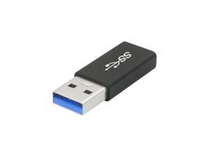 Jaramp USB 3.0 USB-C Female to USB A Male Adapter 50000-USB3-CF-12, Black Aluminum Shell