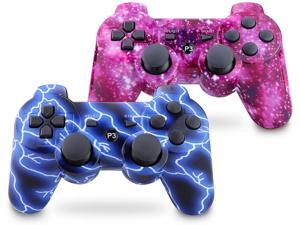 PS3 controller wireless double-click gamepad for Playstation 3 six-axis wireless PS3 controller with charging cable (blue sky and starry sky) PS3 controller wireless double-click gamepad for Playstation 3 six-axis wireless PS3 controller with charging cable (blue sky and starry sky)