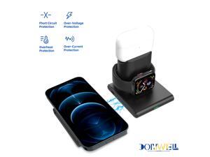 Donwell 3 In 1 15W Qi Wireless Charger Magnetic Dock Charging Pad For Samsung Galaxy S21+/S21 Ultra 5G iPhone 12 12 Pro 12Pro Max 12 Mini ,Charger Stand Station For iPhone 11 11Pro 11Pro Max/XR/X/8 Donwell 3 In 1 15W Qi Wireless Charger Magnetic Dock Charging Pad For Samsung Galaxy S21+/S21 Ultra 5G iPhone 12 12 Pro 12Pro Max 12 Mini ,Charger Stand Station For iPhone 11 11Pro 11Pro Max/XR/X/8