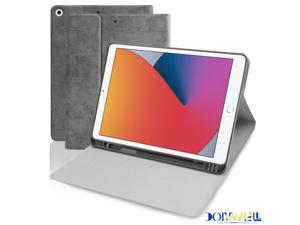Donwell For Apple iPad 7th/8th Gen 10.2 inch 2019/2020 Leather Stand Case Full-Body Protective Stand Tablet Case For Apple iPad 10.2" 2019, For Apple iPad 10.2" 2020 Donwell For Apple iPad 7th/8th Gen 10.2 inch 2019/2020 Leather Stand Case Full-Body Protective Stand Tablet Case For Apple iPad 10.2" 2019, For Apple iPad 10.2" 2020