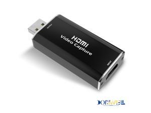 Donwell 1080P HDMI to USB Video Capture Card Video Live Streaming/HD Recorder Audio Game For Windows 7/8/8.1/10 For Android,For Mac OS,For Linux Donwell 1080P HDMI to USB Video Capture Card Video Live Streaming/HD Recorder Audio Game For Windows 7/8/8.1/10 For Android,For Mac OS,For Linux