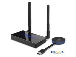 Donwell Wireless HDMI Transmitter and Receiver Kits, Wireless Presentation Facility HDMI Dongle Adapter Support 4K @30Hz for Streaming Video/Audio from Laptop, PC, Smartphone to HDTV/Projector Black Donwell Wireless HDMI Transmitter and Receiver Kits, Wireless Presentation Facility HDMI Dongle Adapter Support 4K @30Hz for Streaming Video/Audio from Laptop, PC, Smartphone to HDTV/Projector Black