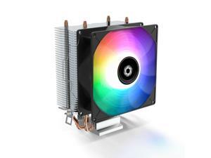 Donwell 3 Pin Hydraulic Bearing CPU Cooler , CPU Fans Double Copper Tube with RGB lighting , CPU Heatsinks Compatible with Inter / AMD / LGA etc Donwell 3 Pin Hydraulic Bearing CPU Cooler , CPU Fans Double Copper Tube with RGB lighting , CPU Heatsinks Compatible with Inter / AMD / LGA etc